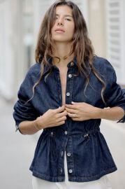 Z1975 Adjustable Waist Denim Overshirt at Zara