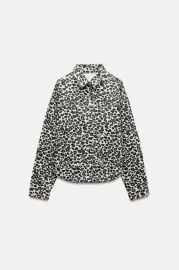 Z1975 Denim Animal Print Jacket at Zara