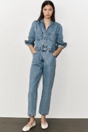 Z1975 Long Denim Jumpsuit at Zara