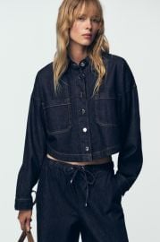 Z1975 Short Denim Shirt at Zara