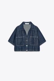 Z1975 Short Denim Shirt at Zara