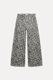 Z1975 Wide Leg Animal Print Jeans at Zara