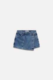 Z1975 Wrap Denim Skort at Zara