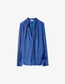 ZADIG VOLTAIRE Tink shirred satin tunic top at Selfridges