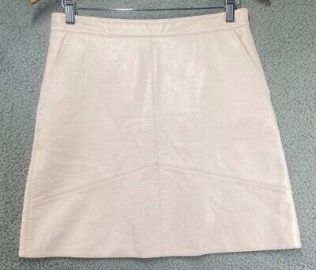 ZARA Basic Juniors Light Pink Zip Up Mini Skirt Faux Leather Size Small eBay at eBay