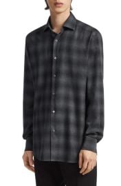 ZEGNA Cashco Plaid Cotton & Cashmere Button-Up Shirt at Nordstrom