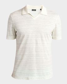 ZEGNA Menx27s Striped Polo Shirt at Neiman Marcus