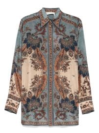 ZIMMERMANN Ascension Shirt Blue at Farfetch