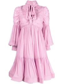 ZIMMERMANN Celestial Ruched Minidress - at Farfetch