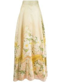 ZIMMERMANN Coaster floral-print Maxi Skirt - at Farfetch