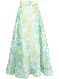 ZIMMERMANN High Tide floral-print Maxi Skirt - at Farfetch