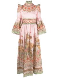 ZIMMERMANN Leo Zodiac Midi Dress - at Farfetch