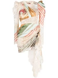 ZIMMERMANN Luminosity Draped Silk Minidress - at Farfetch