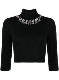 ZIMMERMANN Matchmaker Crystal Cropped Jumper - at Farfetch