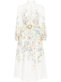 ZIMMERMANN Matchmaker floral-print Midi Dress - at Farfetch