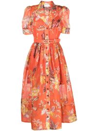 ZIMMERMANN Matchmaker floral-print Midi Shirtdress - at Farfetch