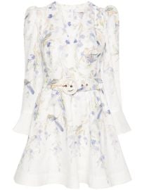 ZIMMERMANN Natura Belted Minidress - at Farfetch