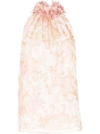 ZIMMERMANN Postcard floral-print Sleeveless Blouse - at Farfetch