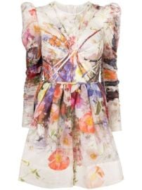 ZIMMERMANN Prima Panelled Mini Dress - at Farfetch