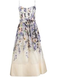 ZIMMERMANN Tama Corset Midi Dress - at Farfetch