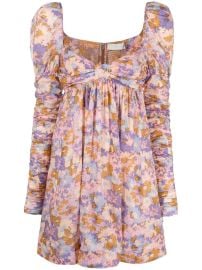 ZIMMERMANN Violet floral-print Minidress - at Farfetch