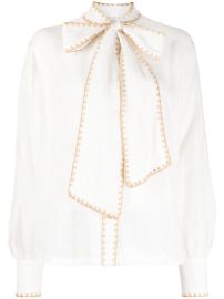 ZIMMERMANN bow-detail long-sleeve Blouse - at Farfetch