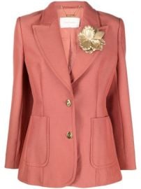 ZIMMERMANN floral-appliquxE9 single-breasted Blazer - at Farfetch