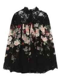 ZIMMERMANN lace-trimmed Floral Blouse Black at Farfetch
