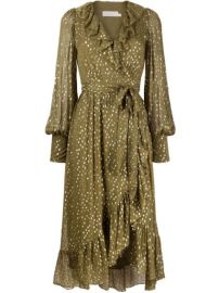 ZIMMERMANN ruffled-trim Wrap Midi Dress - at Farfetch