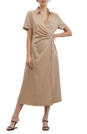 ZOE AND CLAIRE Short Sleeve Wrap Dress at Nordstrom