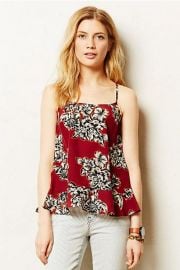 Zaballa Tank in red at Anthropologie