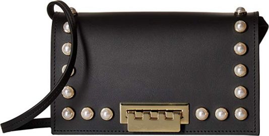 Zac Posen Earthette Crossbody Black w Pearls at Amazon