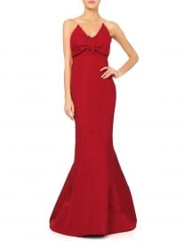 Zac Posen Grenadine Silk Bow Pleat Gown at Avenue K