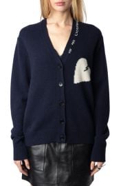 Zadig & Voltaire Travia You Are Everything Heart Cashmere Cardigan at Nordstrom
