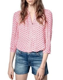 Zadig  Voltaire Tade Eyes Print Blouse   Bloomingdales at Bloomingdales