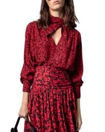 Zadig  Voltaire Tristan Floral Tie Blouse   Bloomingdales at Bloomingdales