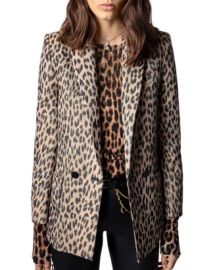 Zadig  Voltaire Visko Leopard Print Jacket   Bloomingdales at Bloomingdales