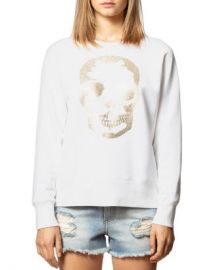 Zadig  amp  Voltaire Gold Foiled Skull Sweatshirt Women - Bloomingdale s at Bloomingdales