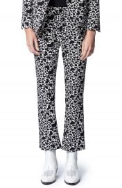 Zadig  amp  Voltaire Polis Jac Coeur Heart Print Trousers   Nordstrom at Nordstrom