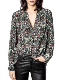 Zadig  amp  Voltaire Tink Kaleidoscope Print Blouse Women - Bloomingdale s at Bloomingdales