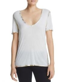 Zadig  amp  Voltaire Tino Metallic-Trim Tee  Women - Bloomingdale s at Bloomingdales