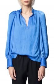 Zadig  amp  Voltaire Titu Satin Blouse   Nordstrom at Nordstrom