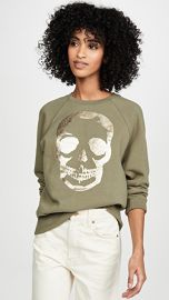 Zadig  amp  Voltaire Upper Skull Gold Sweatshirt at Shopbop