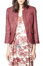 Zadig  amp  Voltaire Verys Leather Jacket   Nordstrom at Nordstrom