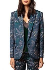 Zadig  amp  Voltaire Viking Mixed-Print Jacquard Blazer Women - Bloomingdale s at Bloomingdales