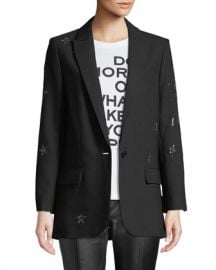 Zadig  amp  Voltaire Viva Star-Embellished Blazer at Neiman Marcus