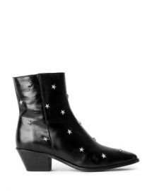 Zadig  amp  Voltaire Women  x27 s Tyler Pointed Toe Star Studded Vintage Look Patent Leather Ankle Boots Women - Bloomingdale s at Bloomingdales