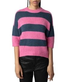 Zadig Voltaire Bully Cashmere Striped Sweater Bloomingdales at Bloomingdales