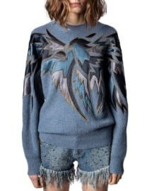 Zadig Voltaire Kanson Eagle Graphic Sweater Bloomingdales at Bloomingdales