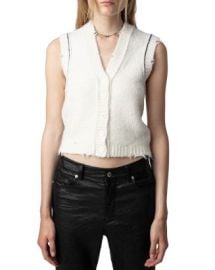 Zadig Voltaire Karry Sleeveless Sequined Cardigan Sweater Bloomingdales at Bloomingdales